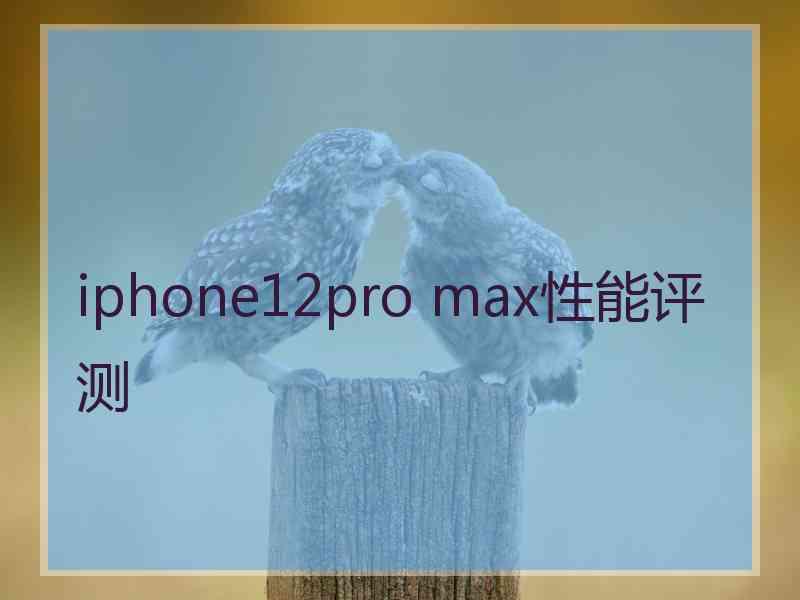 iphone12pro max性能评测