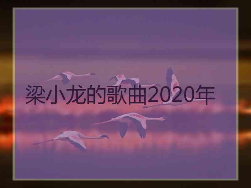 梁小龙的歌曲2020年