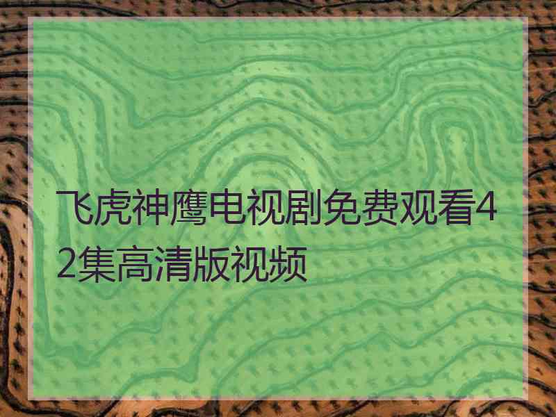 飞虎神鹰电视剧免费观看42集高清版视频