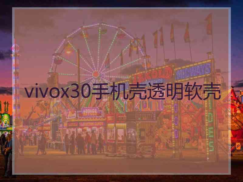 vivox30手机壳透明软壳