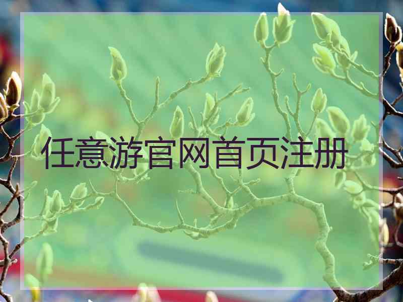 任意游官网首页注册