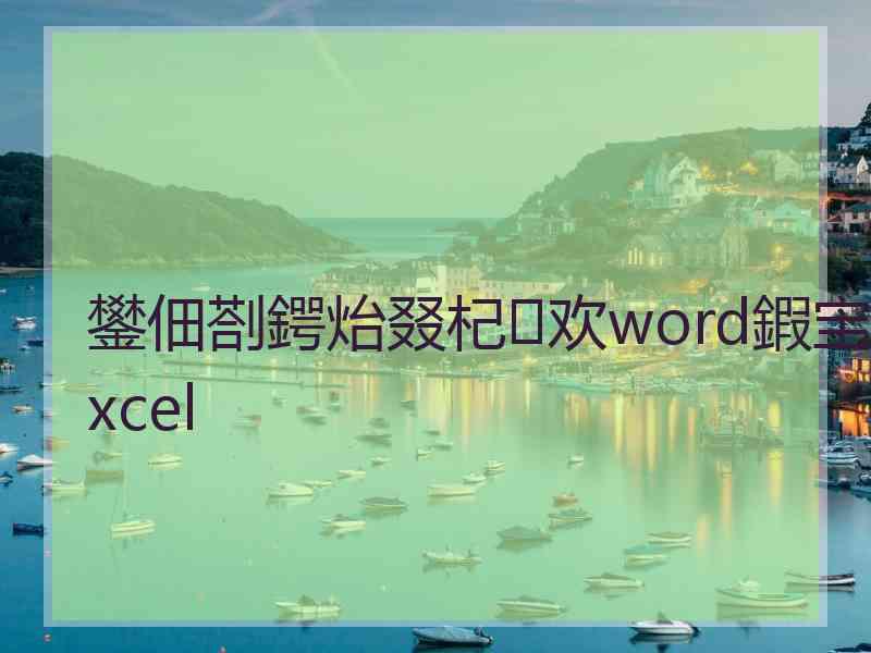 鐢佃剳鍔炲叕杞欢word鍜宔xcel