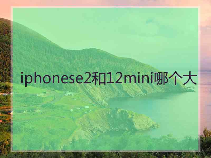 iphonese2和12mini哪个大