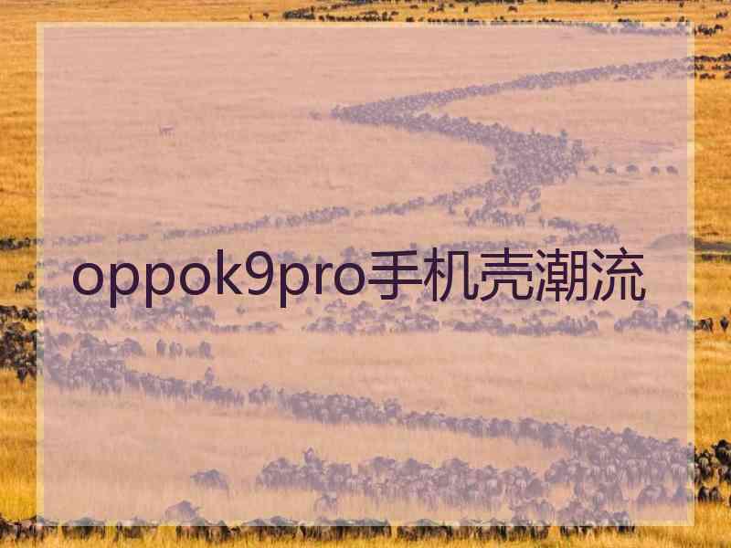 oppok9pro手机壳潮流