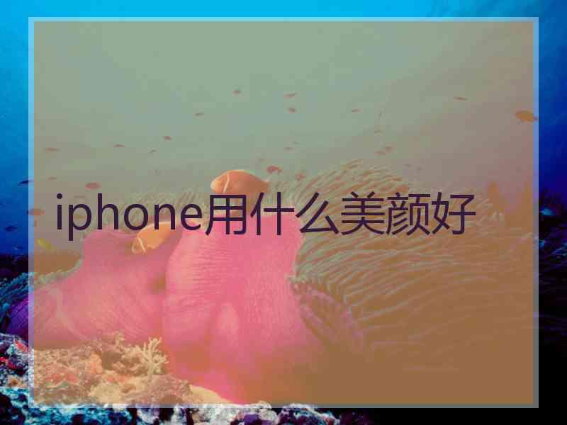 iphone用什么美颜好