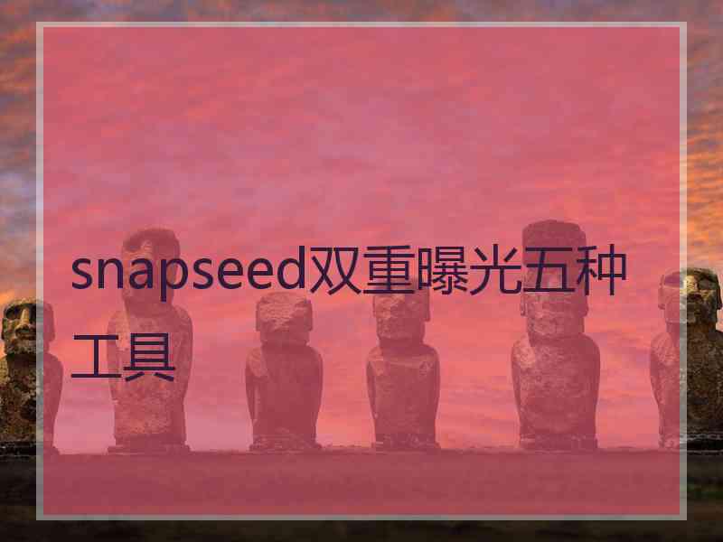 snapseed双重曝光五种工具