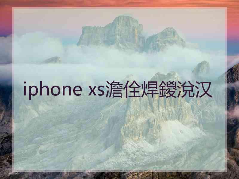 iphone xs澹佺焊鍐涗汉