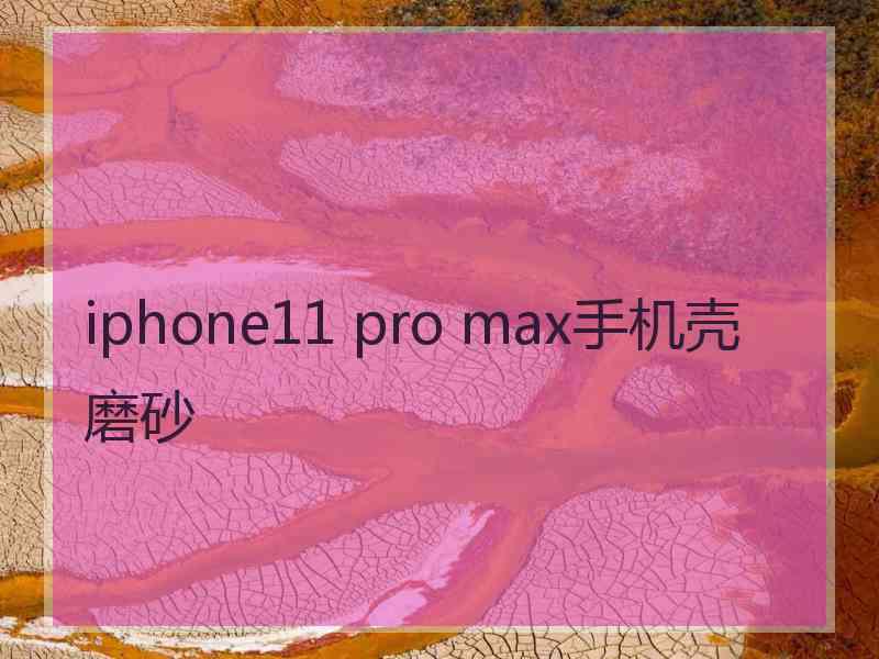 iphone11 pro max手机壳 磨砂