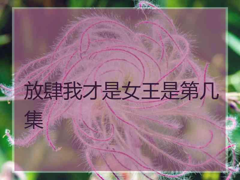 放肆我才是女王是第几集