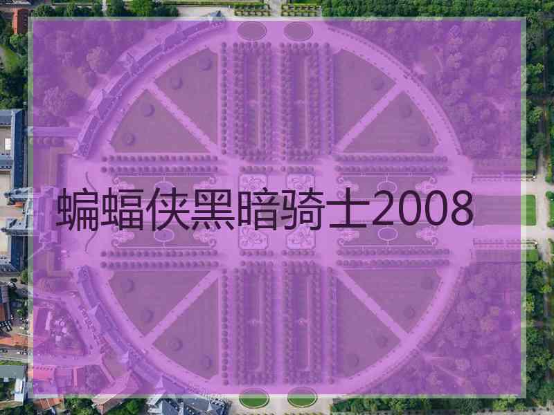 蝙蝠侠黑暗骑士2008