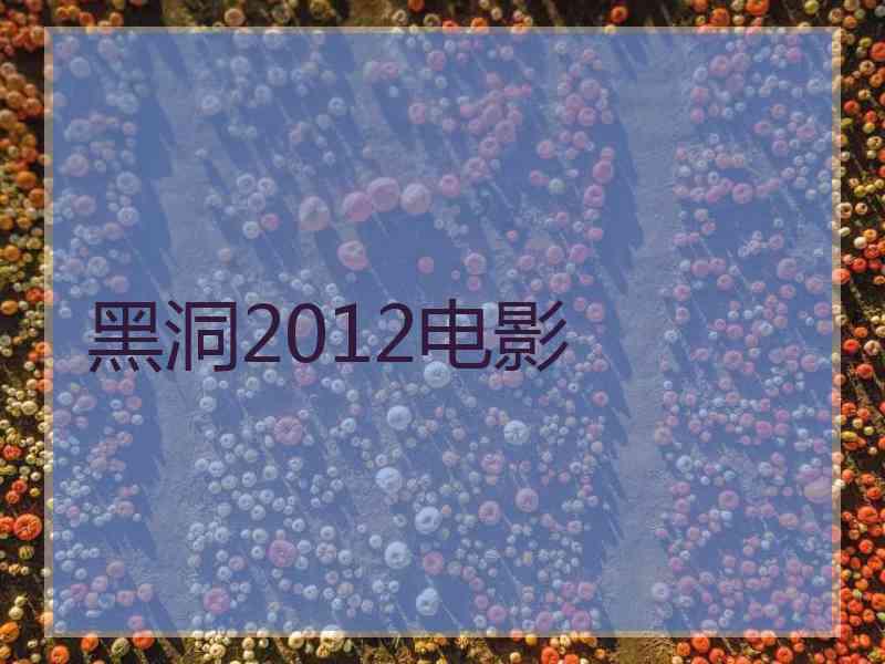 黑洞2012电影