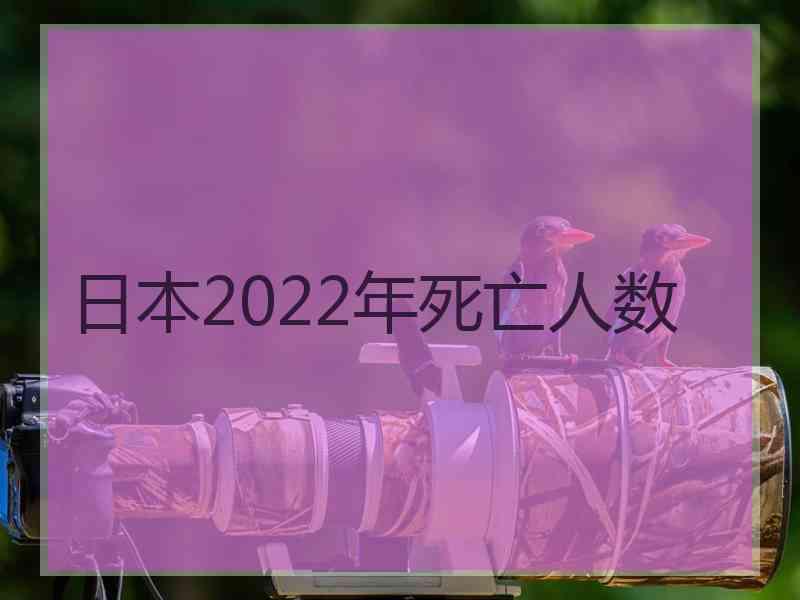 日本2022年死亡人数