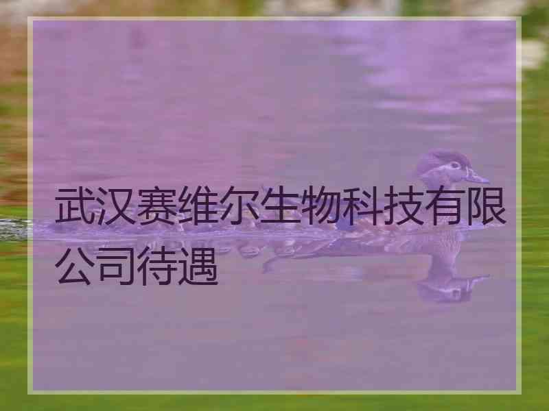 武汉赛维尔生物科技有限公司待遇