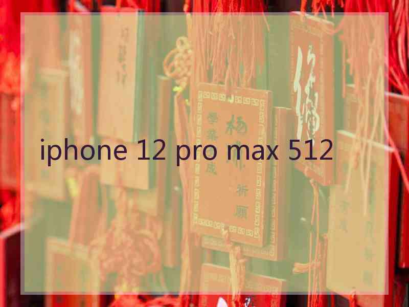 iphone 12 pro max 512