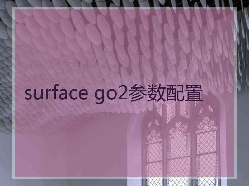 surface go2参数配置