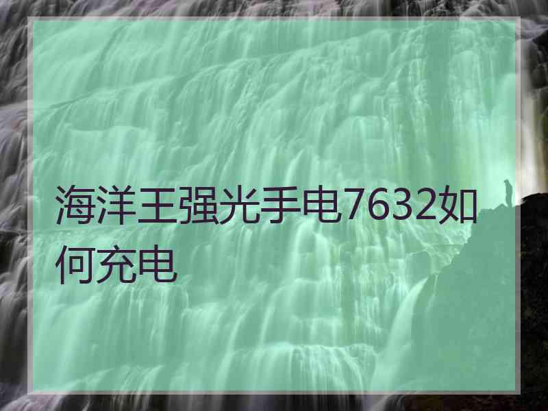 海洋王强光手电7632如何充电