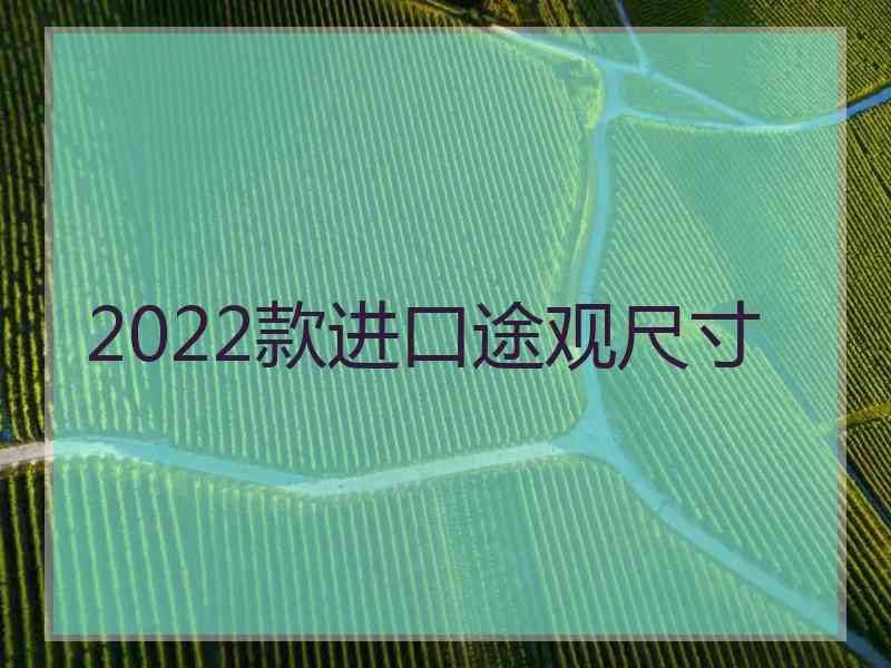 2022款进口途观尺寸