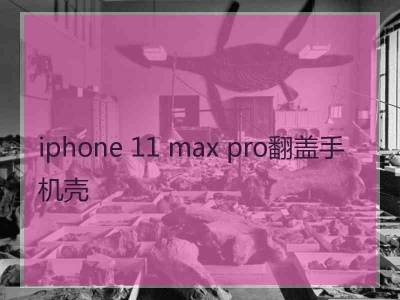 iphone 11 max pro翻盖手机壳