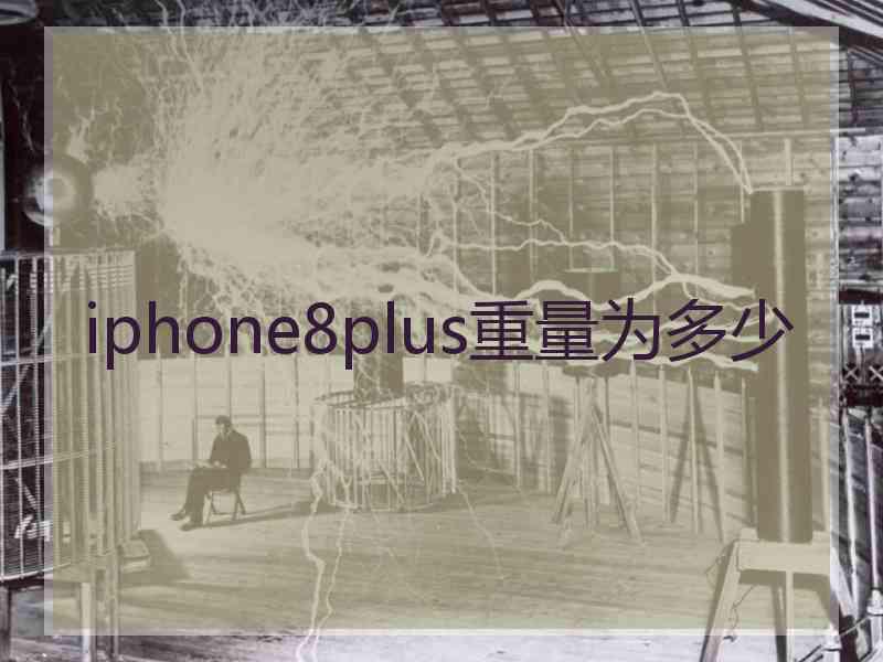 iphone8plus重量为多少