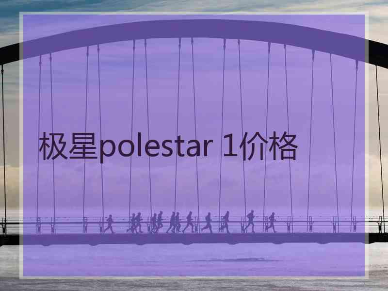 极星polestar 1价格