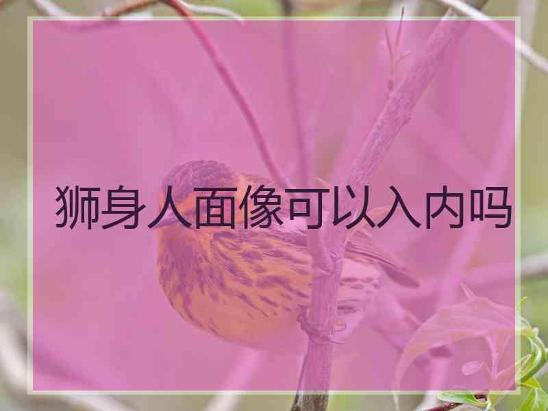 狮身人面像可以入内吗