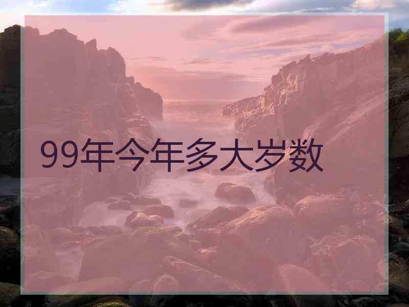 99年今年多大岁数