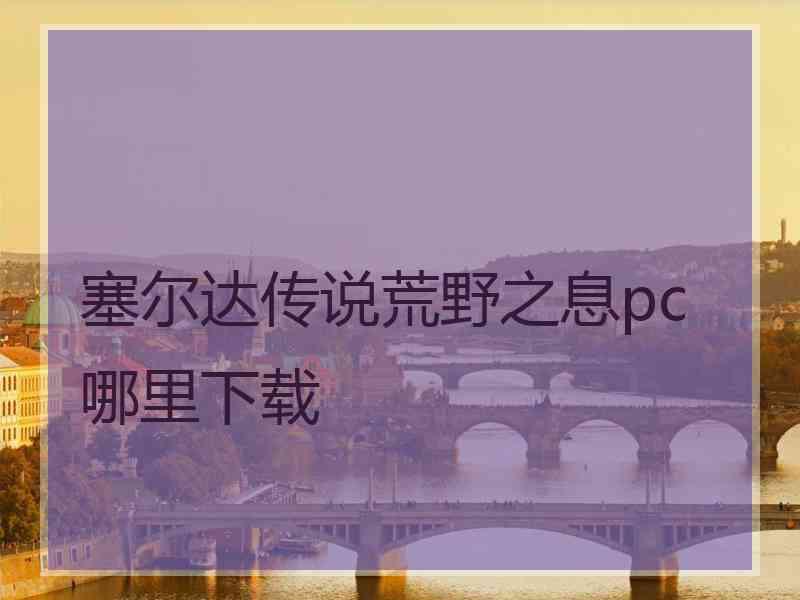 塞尔达传说荒野之息pc哪里下载