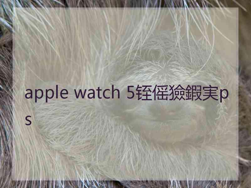 apple watch 5铚傜獫鍜実ps