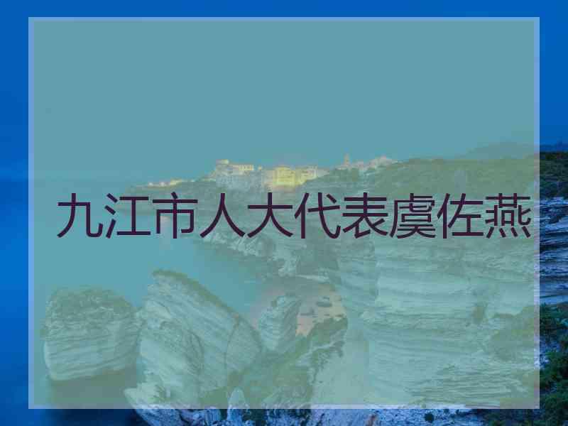 九江市人大代表虞佐燕