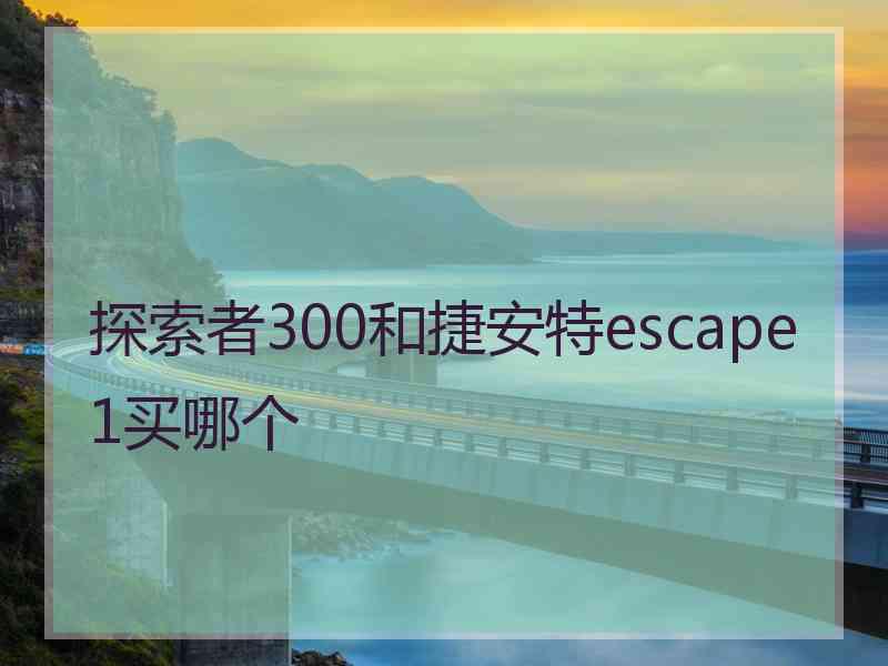 探索者300和捷安特escape1买哪个