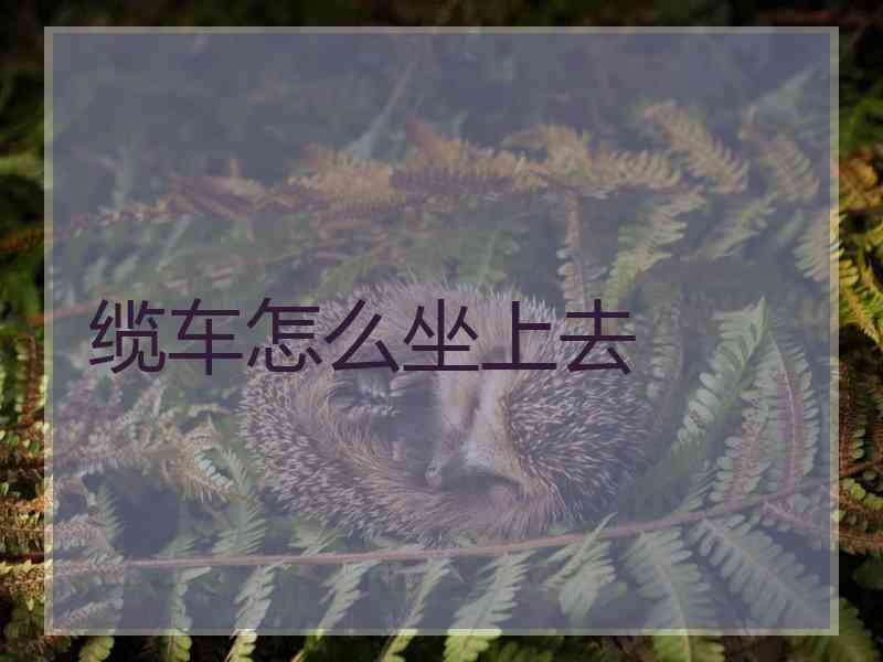 缆车怎么坐上去