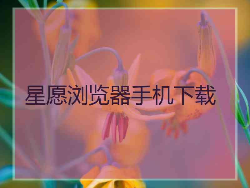 星愿浏览器手机下载