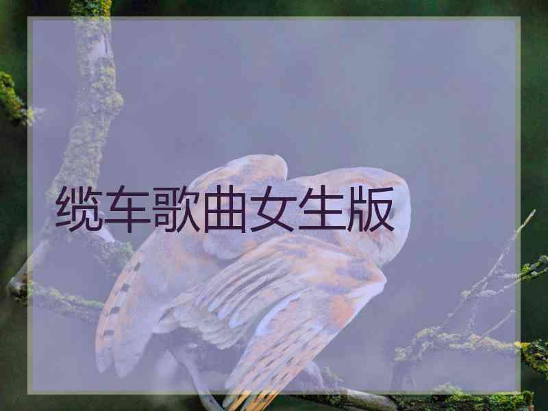 缆车歌曲女生版