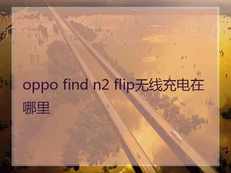 oppo find n2 flip无线充电在哪里