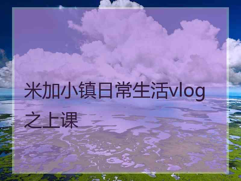 米加小镇日常生活vlog之上课