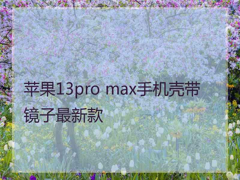 苹果13pro max手机壳带镜子最新款