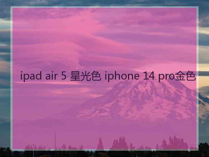 ipad air 5 星光色 iphone 14 pro金色