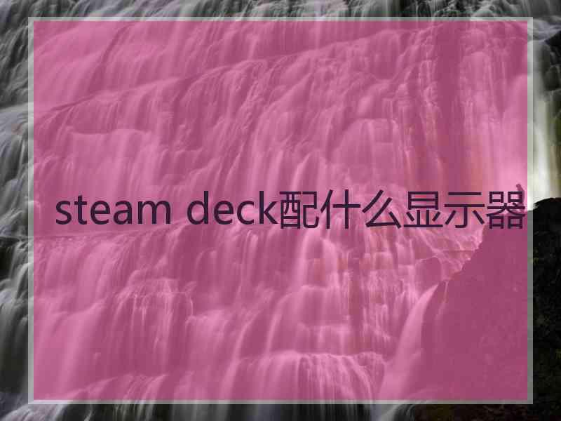 steam deck配什么显示器