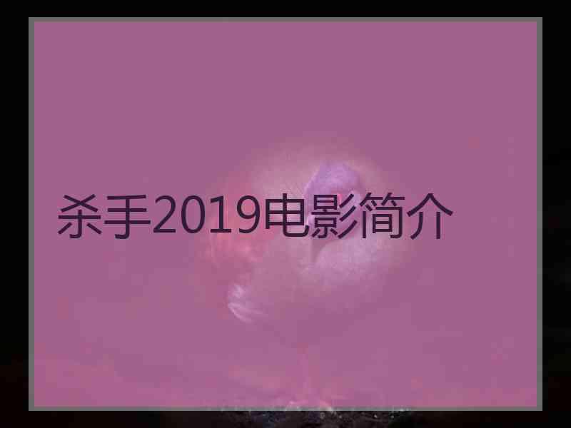 杀手2019电影简介