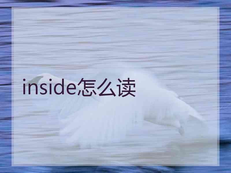 inside怎么读