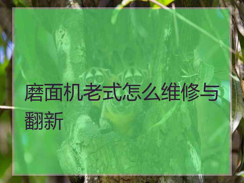 磨面机老式怎么维修与翻新