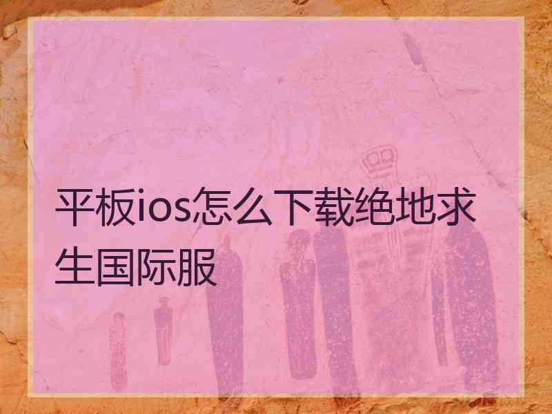 平板ios怎么下载绝地求生国际服