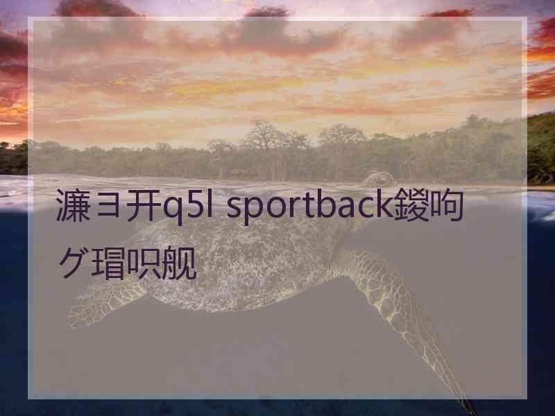 濂ヨ开q5l sportback鍐呴グ瑁呮舰