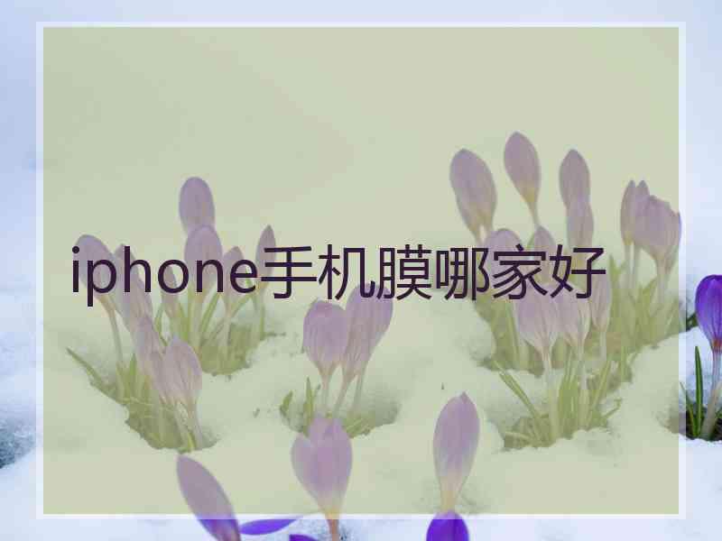 iphone手机膜哪家好