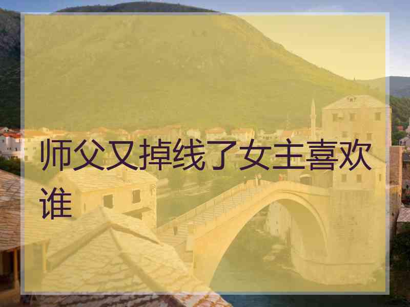 师父又掉线了女主喜欢谁