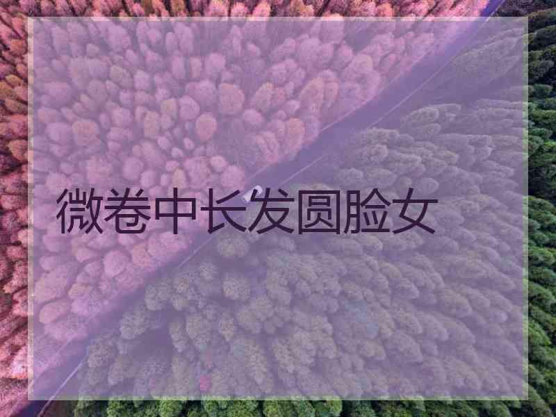 微卷中长发圆脸女