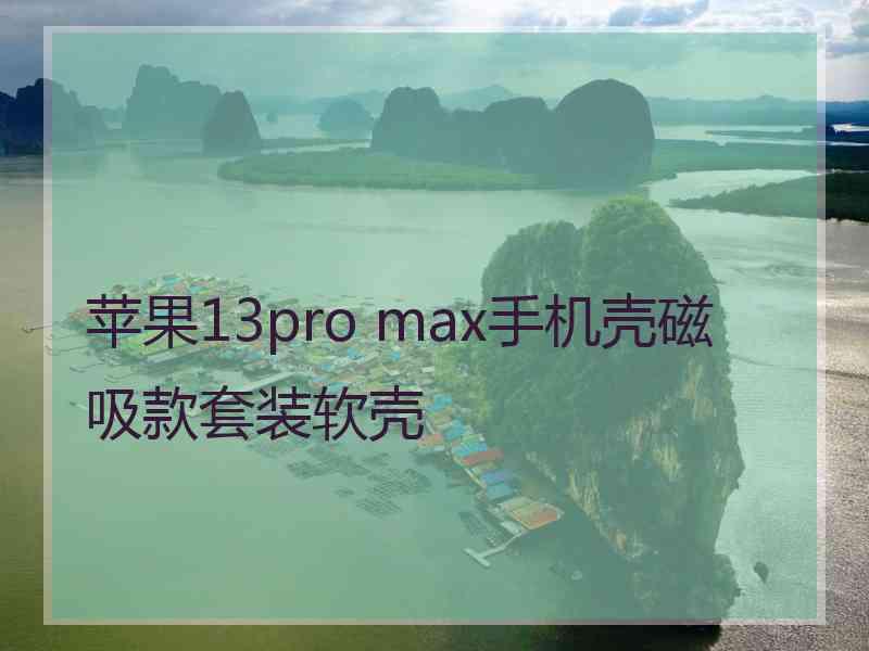 苹果13pro max手机壳磁吸款套装软壳