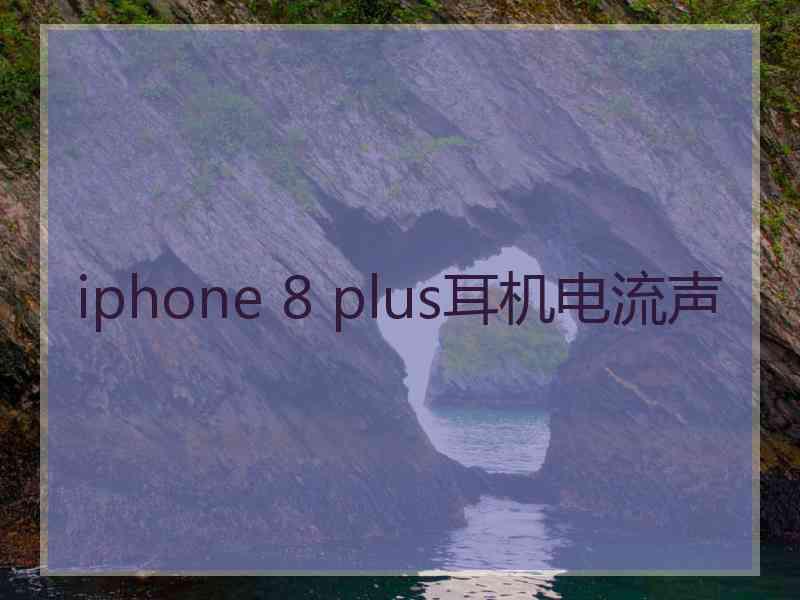 iphone 8 plus耳机电流声