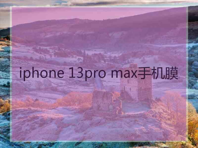 iphone 13pro max手机膜