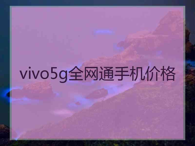 vivo5g全网通手机价格